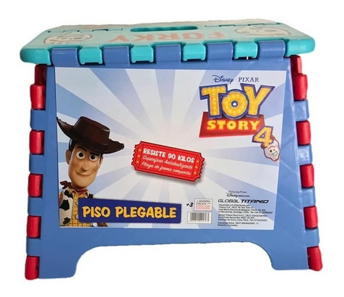 Piso Plegable Infantil Toy Story Disney Niño Alzador Color Rojo