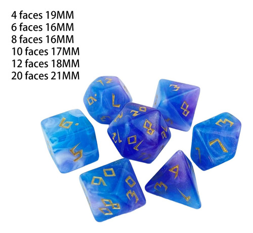 2 Juego De 7 Dados De Juego, Juguetes De Entretenimiento,