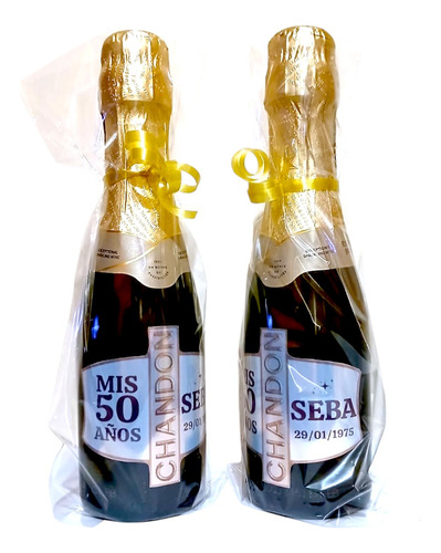 18 Souvenirs Miniaturas De Chandon 187ml Personalizados