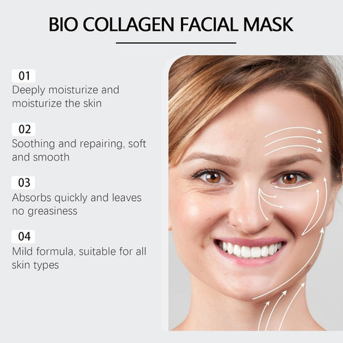 Mascarilla Bio Colágeno, Mascarilla Facial Hidratante