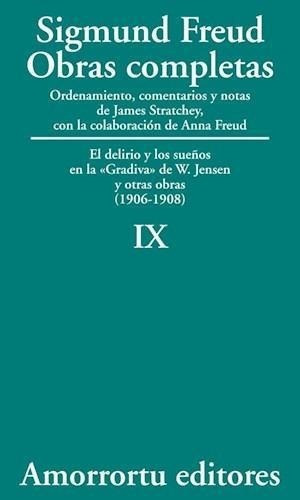 Obraspletas Sigmund Freud Ix, De Freud, Sigmund. Editorial Amorrortu En Español