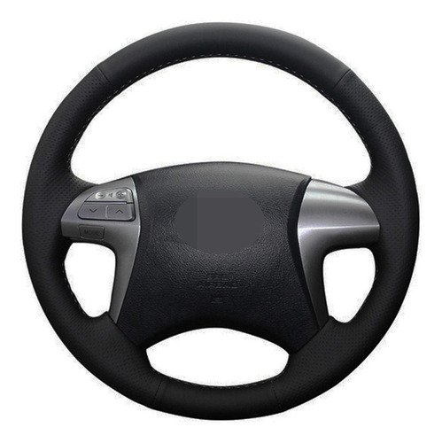 Ragdaa Funda Para Volante Coche Cuero Negro Cosido Mano 2