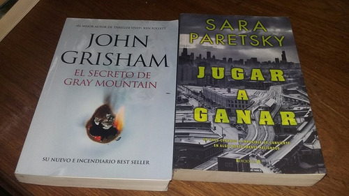 2 Libros 1 De Sara Paretsky  Y Otro De John Grisham 