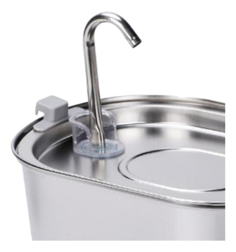 Fuente De Agua De Acero Inoxidable Para Gatos, Bebedor