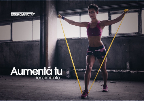 Imagen 9 de 10 de Banda Elastica 150cm Medium Theraband Ejercicio Fitness Yoga