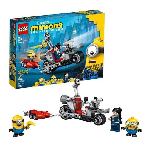Lego Minions 75549 Bob - Stuart - Gru 136 Pzs Moto De Gru