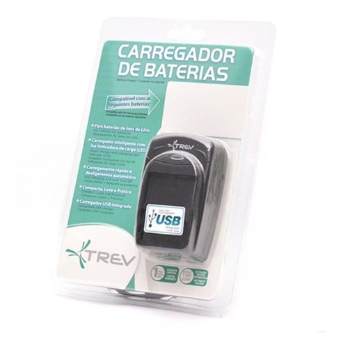 Carregador De Baterias Trev Cbl101 Preto