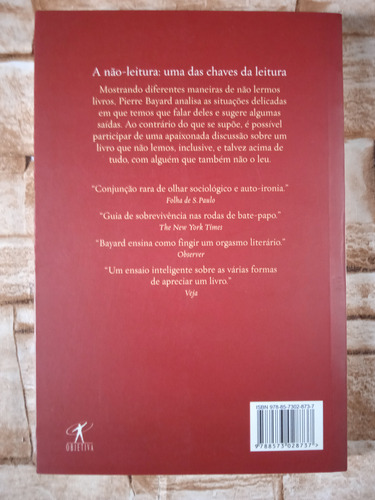 Livro Como Falar Dos Livros Que Não Lemos? Pierre Bayard (Usado)