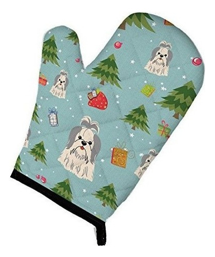 Carolines Treasures Bb4745ovmt Guante De Navidad Shih Tzu Si