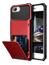Comprar Funda Para iPhone 6 Plus 6s Plus 7 Plus 8 Plus Rojo Piel Sin