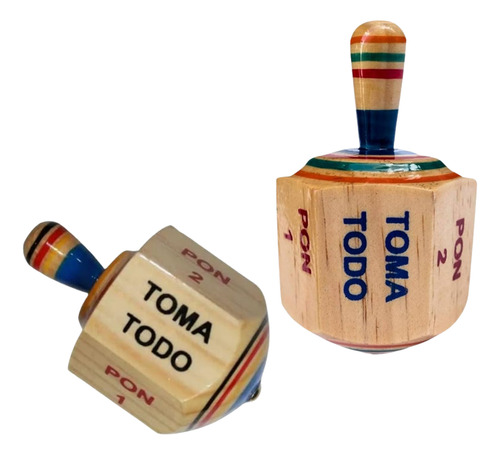 Beetbul 2pack De Pirinolas De Madera - Juego De Mesa