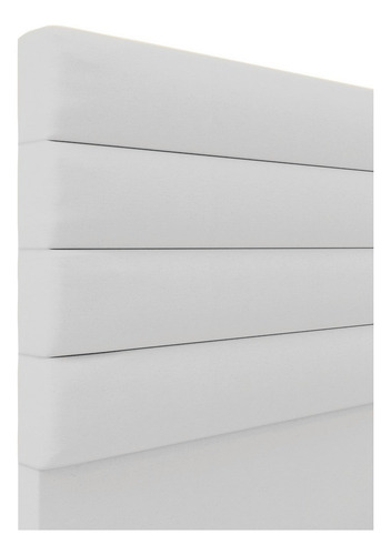 Cabeceira California Para Cama Box Casal 140 Cm Linho Cinza