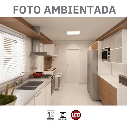 Painel Deep 24w 26,2x26,2cm 4000k (luz Recuada) Stella Branco