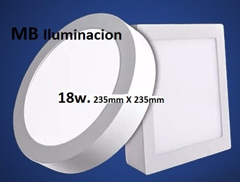 Imagen 4 de 7 de Plafon Panel Led Cuadrado Platil 12w Aplicar Luz Calida/fria