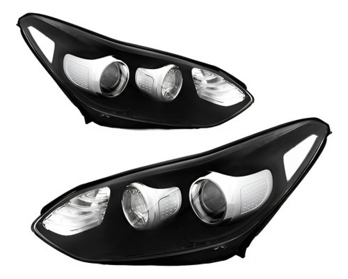 Par Farol Dianteiro Sportage 17 A 19 Manual C Projeto S Led