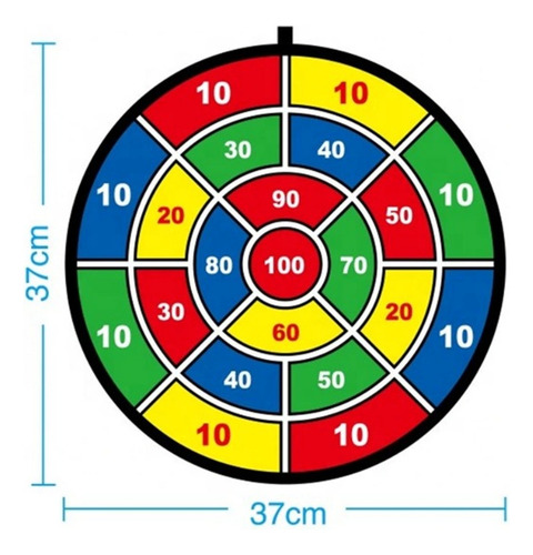 Set Juego Tablero Tiro Al Blanco De Velcro Infantil Juguete
