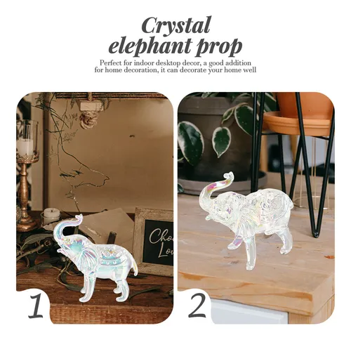 Decoración De Cristal Con Elefante De Cristal Para Halloween