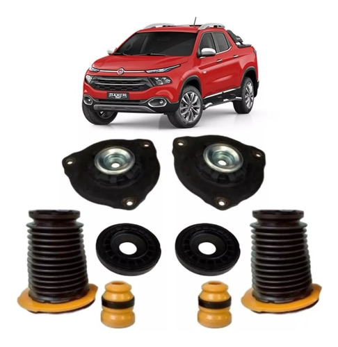 Kit Coxim Batente Amortecedor Dianteiro Fiat Toro Completo