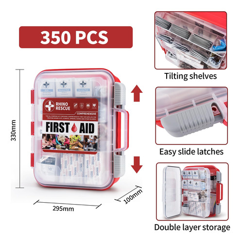 Kit De Primeros Auxilios Multiusos 350 Piezas Profesional