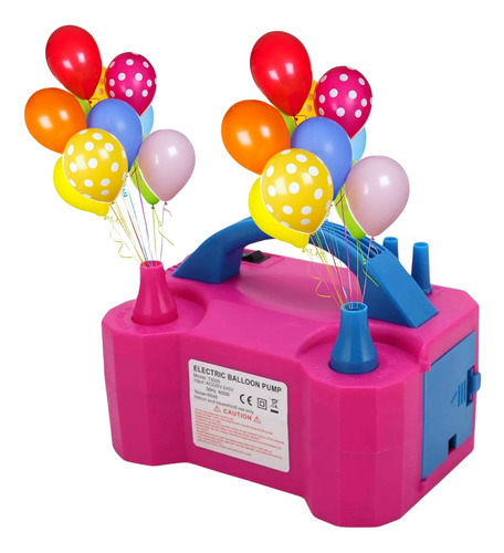 Bomba Compresora Eléctrica Para Inflar Globos Con 2 Boquillas, 220 V
