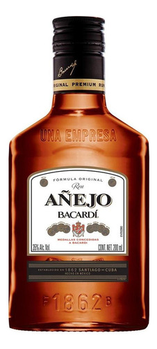 Pack De 6 Ron Bacardi Añejo 200 Ml