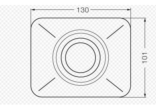 Imagen 2 de 2 de Tapa Tecla Antivandalica Para Valvula Descarga (no Incluída)
