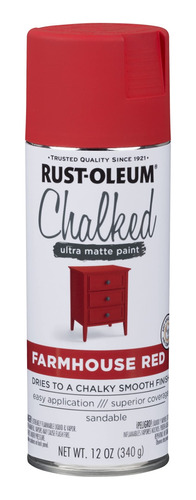 Pintura Spray En Aerosol Chalk Smil Tiza - Rojo Campestre