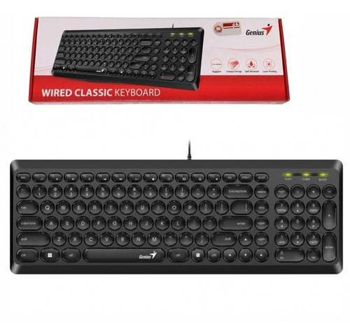 Teclado En Español Genius Slimstar Q200 Usb Kubo