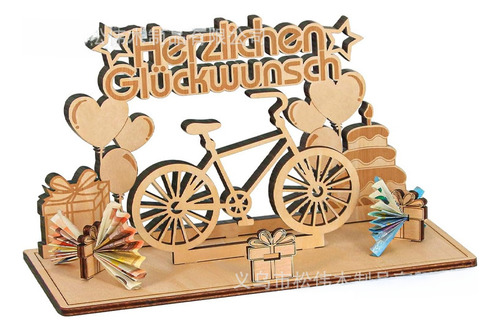 Ae Color Madera, Caja De Regalo For Bicicleta, Clip De