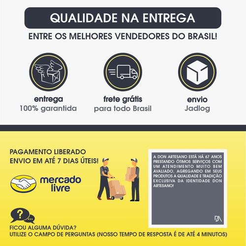 Cuba Coz Estilo Fazenda Durasein 45cm Frete Grátis S/juros