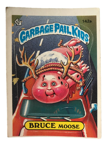 Garbage Pail Kids Card #142a Bruce Moose Topps 1986 Series 4