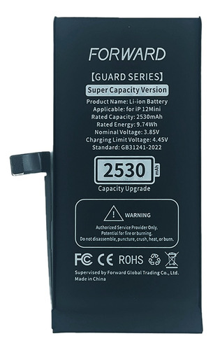 Bateria Para iPhone 12 Mini Forward Autoprogramable