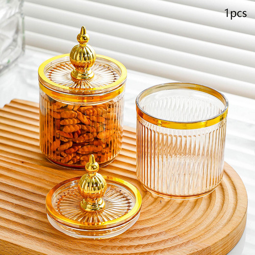 2 Cotton Swab Storage Box Makeup Tool Case Sugar Bowl For