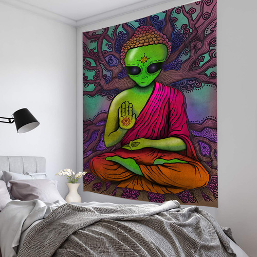 Tapiz Decorativo Alienígena Explosivo F 95x73 Para Hogar