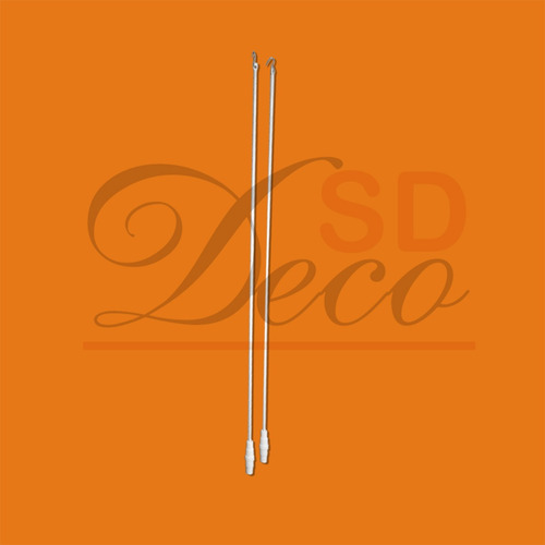 Imagen 2 de 6 de Bastones Para Riel De Cortina De 75 Cm X Par - Sd Deco
