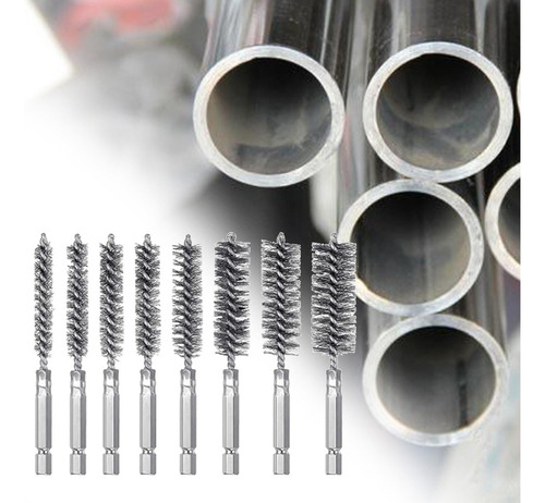 Kit De Limpieza De Tubos De Acero Inoxidable Para 8 Piezas