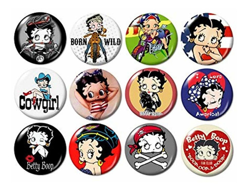I Love Buttons Betty Boop Pins