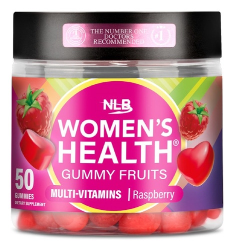 Naturelab Multi Women`s Gummy Fruits - Multivitaminico Para Mujeres En Gomitas - Sabor Cereza