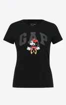 Comprar Remera Adultos Mujer Gap Minnie Negra- Original Importada