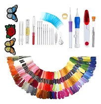 Comprar Kit Aguja Magica Set De Bordado Crochet Hilo De Bordar 187 Piezas Qatarshop Set De Bordado Crochet Kit De Agujas Hilo De Bordar Hilos Para Bordar Hilos Y Accesorios Para Bordado Bricolaje
