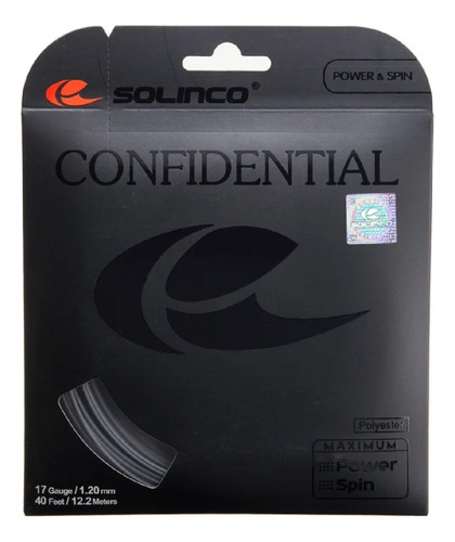 Individual Rollo Cuerda Tenis Solinco Confidential +c