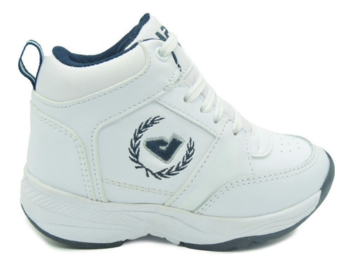 Tenis Bota De Niño Escolar Blanco Talla 15 Al 17-