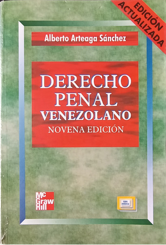 Derecho Penal Venezolano Alberto Arteaga Sánchez 9na Edición