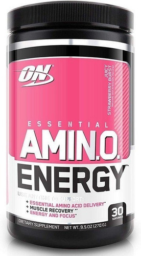 Amino Energy | Optimum Nutrition | On | 30 Servings | Usa Sabor Strawberry Burst