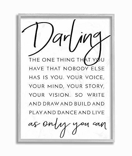 The Stupell Home Decor Darling Live As Only You Can Tipograf