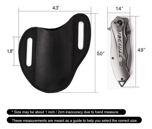 Fundas De Cuero Para Cuchillos Gentlestache Para Cinturón,