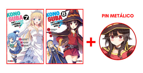 Combo Konosuba! 7 Y 8 + Pin - Manga