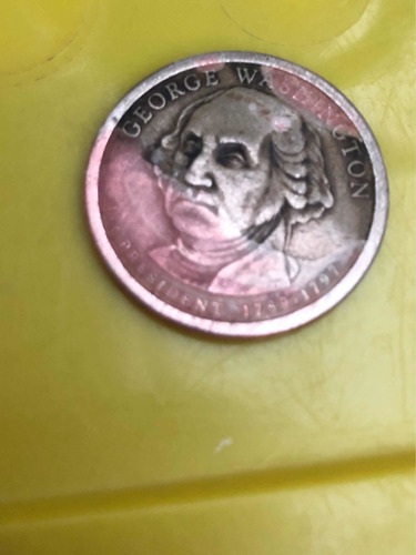 Imagen 1 de 3 de Moneda De 1 Dolar De George Washington Del Año 1789-1797