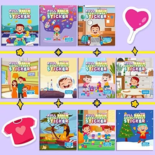 10 Juegos De Libros De Pegatinas Para Niños De 2 A 4 Años, L