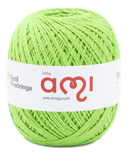 Linha Ami Para Amigurumi Têxtil Piratininga Com 250mts Cor 041- Abacate